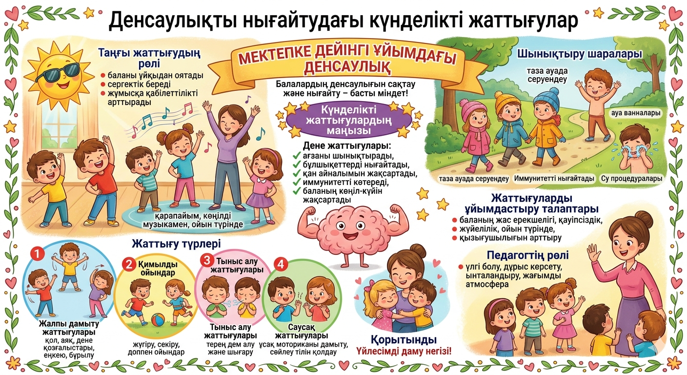 Денсаулықты нығайтудағы күнделікті жаттығулар